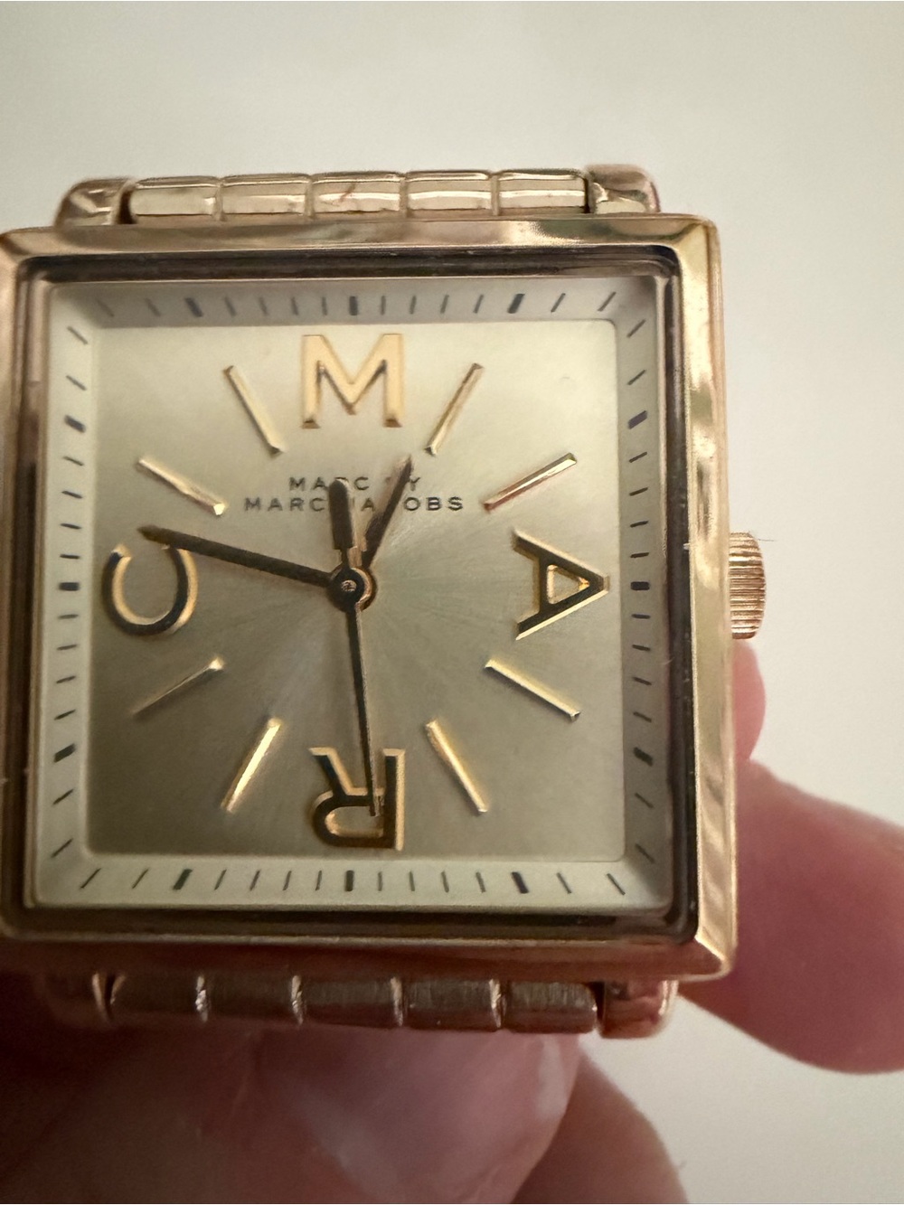 Marc Jacobs Rose Gold Square Dial Bracelet Watch - Picture 2 of 4